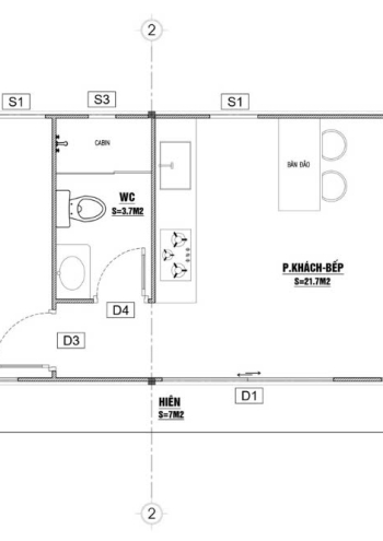Mẫu TC01 – Nhà panel 4.0x10.0m | 1 phòng ngủ, nhà mái dốc nhỏ gọn