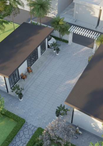 Mẫu TC01 – Nhà panel 4.0x10.0m | 1 phòng ngủ, nhà mái dốc nhỏ gọn