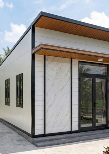 Mẫu TC31 – Nhà panel 4.9x16.5m | 2 phòng ngủ, nhà đơn giản tiện nghi