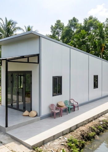Mẫu TC30 – Nhà panel 4.9x16.5m | 2 phòng ngủ, nhà đơn giản tiện nghi