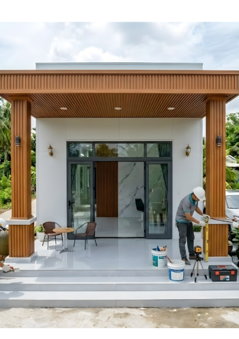 Mẫu TC31 – Nhà panel 4.9mx15.7m | 2 phòng ngủ, phong cách truyền thống